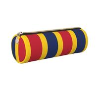CHAbu Flag of Chad Leather Pencil Case Stationery Storage Bag Cosmetic School Work Office