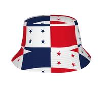 CHAbu Flag of Panama Bucket Hat Wide Brimmed Sun Hat Fisherman Cap Foldable Summer Beach Travel Outdoor Golf Hiking Black