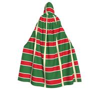 CHAbu Flag Of The Chechen Republic Hooded Cloak Cosplay Costume Cape Grim Reaper Witch Vampires Devil Masquerade Party Fancy Dress