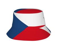 CHAbu Flag of The Czech Republic Bucket Hat Wide Brimmed Sun Hat Fisherman Cap Foldable Summer Beach Travel Outdoor Golf Hiking Black