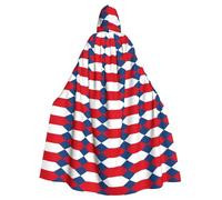 CHAbu Flag Of The Czech Republic Hooded Cloak Cosplay Costume Cape Grim Reaper Witch Vampires Devil Masquerade Party Fancy Dress