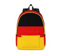 CHAbu German Flag Canvas Backpack Book Bag Large Capacity Classic Fashion College Work Travel