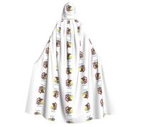 CHAbu Illinois State Flag Adult Hooded Cape Long Unisex Cloak Vampire Witch Role-Playing Costume Parties Stage 150cm