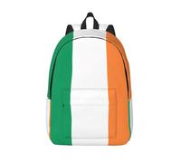 CHAbu Irish Flag Canvas Backpack Book Bag Large Capacity Classic Fashion College Work Travel