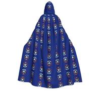 CHAbu Michigan State Flag Adult Hooded Cape Long Unisex Cloak Vampire Witch Role-Playing Costume Parties Stage 150cm