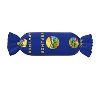 CHAbu Montana State Flag Candy Cylindrical Pillow Comfortable Roll Pillow Soft Durable Home Decor Head Neck Back Support