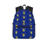 CHAbu Montana State Flag Casual Backpack Daily Rucksack Lightweight Classic College Travel Outdoor
