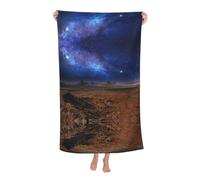 CHAbu Nebula In Desert Monument Valley Landscape Adult Beach Towels Microfibre Quick Dry Lightweight Beach Travel Swimming Camping Yoga Fitness