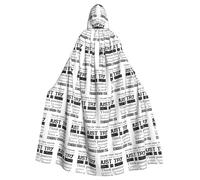 CHAbu Never Give Up Hooded Cloak Cosplay Costume Cape Grim Reaper Witch Vampires Devil Masquerade Party Fancy Dress