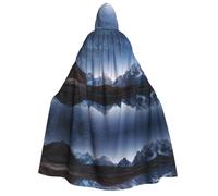 CHAbu Night Sky With Milky Way Adult Hooded Cloak Unisex Robe Cape Vampire Witch Parties Stage Cosplay Carnival Costumes