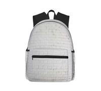 CHAbu Old White Brick Wall Casual Backpack Daily Rucksack Lightweight Classic College Travel Outdoor