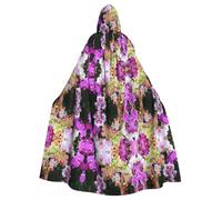 CHAbu Orchids Hooded Cloak Cosplay Costume Cape Grim Reaper Witch Vampires Devil Masquerade Party Fancy Dress
