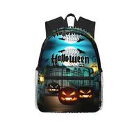 CHAbu Owl Pumpkin Happy Halloween Casual Backpack Daily Rucksack Lightweight Classic College Travel Outdoor