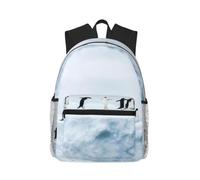 CHAbu Penguins On The Iceberg Casual Backpack Daily Rucksack Lightweight Classic College Travel Outdoor