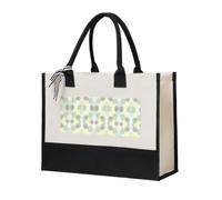 CHAbu Petals Garden Leaves Canvas Gift Tote Bag Large Capacity Shopping Grocery Fitness Picnics