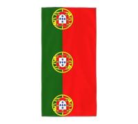 CHAbu Portuguese Flag Printed Long Towel Quick Drying High Water Absorption Fluffy Soft Portable Swim Travel Gym