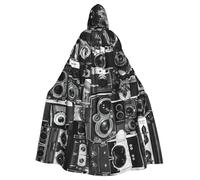 CHAbu Retro Cool Camera Collection Hooded Cloak Cosplay Costume Cape Grim Reaper Witch Vampires Devil Masquerade Party Fancy Dress