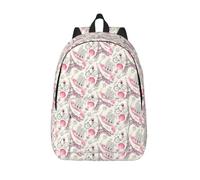 CHAbu Romantic Paris Eiffel Tower Bycicle. Canvas Backpack Book Bag Large Capacity Classic Fashion College Work Travel