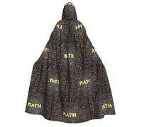 CHAbu School Math Adult Hooded Cloak Unisex Robe Cape Vampire Witch Parties Stage Cosplay Carnival Costumes