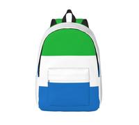 CHAbu Sierra Leone Flag Canvas Backpack Book Bag Large Capacity Classic Fashion College Work Travel