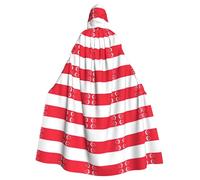 CHAbu Singapore Flag Hooded Cloak Cosplay Costume Cape Grim Reaper Witch Vampires Devil Masquerade Party Fancy Dress