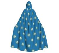 CHAbu South Dakota Flag Hooded Cloak Cosplay Costume Cape Grim Reaper Witch Vampires Devil Masquerade Party Fancy Dress