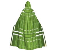 CHAbu Sports Field In Green Hooded Cloak Cosplay Costume Cape Grim Reaper Witch Vampires Devil Masquerade Party Fancy Dress