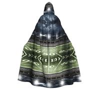 CHAbu Stadium Football Satdium Field Light Night Hooded Cloak Cosplay Costume Cape Grim Reaper Witch Vampires Devil Masquerade Party Fancy Dress