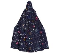 CHAbu Star Constellation Map Adult Hooded Cloak Unisex Robe Cape Vampire Witch Parties Stage Cosplay Carnival Costumes