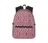 CHAbu Stars And Wavy Stripes Casual Backpack Daily Rucksack Lightweight Classic College Travel Outdoor