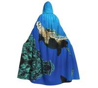 CHAbu Submarine Turtle Under The Sea Adult Hooded Cloak Unisex Robe Cape Vampire Witch Parties Stage Cosplay Carnival Costumes
