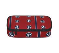 CHAbu Tennessee State Flag Pencil Case Stationery Storage Pouch Portable School Office Travel Makeup