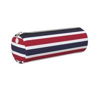 CHAbu Thailand Flag Leather Pencil Case Stationery Storage Bag Cosmetic School Work Office