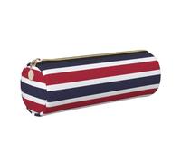 CHAbu Thailand Flag Leather Pencil Case Stationery Storage Bag Cosmetic School Work Office