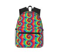 CHAbu Tie Dye Hippies Casual Backpack Daily Rucksack Lightweight Classic College Travel Outdoor
