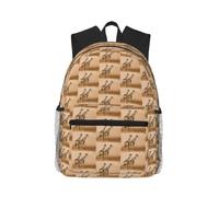 CHAbu Two Giraffe Running On The Barren Casual Backpack Daily Rucksack Lightweight Classic College Travel Outdoor