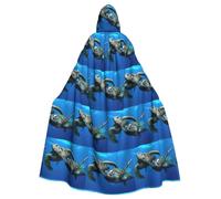 CHAbu Two Submarine Turtles Under The Sea Hooded Cloak Cosplay Costume Cape Grim Reaper Witch Vampires Devil Masquerade Party Fancy Dress