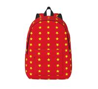 CHAbu Vietnamese Flag Canvas Backpack Book Bag Large Capacity Classic Fashion College Work Travel