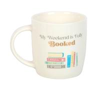 CHACH Coffee Mug, My Weekend is Fully Booked Mug White Tea Cups, Prefect for Milk, Hot/Cold Drink Presents for Birthday, Halloween, Christmas, New Year, Gift Dishwasher Safe