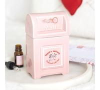 CHACH Wax Burner, Pink Cupid's Delivery Valentine Postbox Oil Burner, Wax Melts Tea light Holder, Home Fragtance Oil Burners, Aroma Diffusers, Aromatherapy Accessories