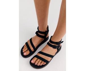 Chaco Lowdown Strappy High Sandals at Free People in Black, Size: US 8 - female