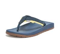 Chaco Men's Lowdown Leather Flip Sandals, Navy Night, 12 UK