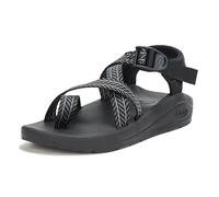 Chaco Women's Cushz Toe-Loop Sandal, Frond Black, 6 UK