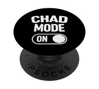 Chad Mode On Funny Meme Quote Sigma Alpha Energy Humor PopSockets Adhesive PopGrip