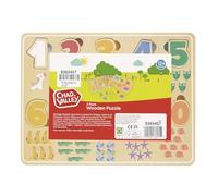 Chad Valley 3 Pack Wooden Puzzle - Educational Wooden Toy for Toddlers (12+ Months)