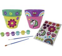 Chad Valley Be U Paint & Create Plant Pots-Set of 2