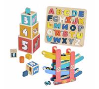 Chad Valley Farm-themed 3-in-1 Wooden Activity Playset