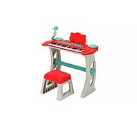 Chad Valley Keyboard Stand and Stool - Red * set includes everything your child needs to role play as a pop megastar, including a keyboard - attached to an adjustable stand - and a stool *
