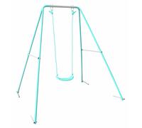 Chad Valley Kids Garden Single Metal Swing - Green