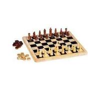 Chad Valley Wooden Chess and Draughts Board Game